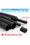 6mm black 1M 4:1 Heat Shrink Tube With Glue Thermoretractile Shrinkable Tubing Dual Wall 4 6 8 12 1 - 7