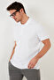 Cotton Slim Fit Buttoned Men's Polo Collar T Shirt 5902281 T-Shirt - 4