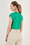 Crew Neck 100% Cotton Crop T Shirt T SHIRT5865587 - 5