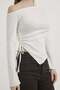 Armalife 1525 adjustable ruched off shoulder women's blouse - 5