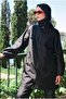 Aller Detailed Hijab Swimsuit Black - 5