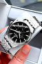 Exclusive Men's Wristwatch Gift Silver-Black Color Steel Band with Special Box Dke2048C6 - 5