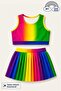 Girl's Sort Skirted Swimsuit Set 4 -16 Years Old 12022