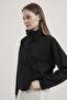 Premium Modal High Collar Zipper Detailed Sweatshirt