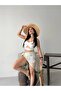 Women's Lace Detailed Knitted Beach Pareo / Beach Shawl - 8