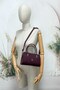 67-8113 Women's Burgundy Shoulder and Shoulder Bag - 4