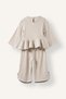 Bow and Ruffle Detailed Top and Ribbed Bottom 2-Piece Girls' Set Baby I4771A526Au - 7