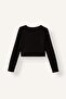 Cross-Tied Long Sleeve Blouse F8572Ax25Wn - 2