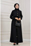 Guipure Detailed Dress-Black - 4