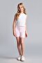 Short Ribbed Light Pink Leggings for Girls I1270A826Sm