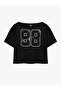 Cotton Printed Short Sleeve Boat Neck Oversize Sports T-Shirt - 3