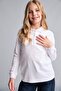 100% Cotton Regular Fit Basic Pique Long Sleeve Polo White T-Shirt Girls J0010A620Au