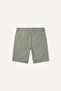 Regular Fit Light Khaki Bermuda Shorts H5933Ax26Sm - 6