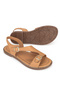 , Women's Genuine Leather Sandals 1611020Z5407 Tan - 6