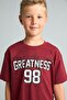 Regular Fit 2-Piece Short Sleeve Printed Claret Red Pajama Set for Boys I0552A826Au - 3