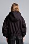 Hooded Black Raincoat for Girls G9221A826Au - 5