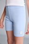 Short Ribbed Light Blue Leggings for Girls I1270A826Sm - 4
