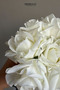 Artificial Rose Bunch White 25 cm - 2
