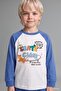 100% Cotton Printed Long Sleeve Top Elastic Waist Bottom 2-Piece Pajama Set Baby Boy H6538A526Au - 4
