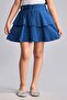 100% Cotton Elastic Waist Layered Mini Skirt for Girls H7066A826Hs - 3