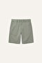 Regular Fit Light Khaki Bermuda Shorts H5933Ax26Sm - 5