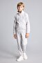 High Collar Zippered Pocket Sweat Cardigan Flexible Waist Jogger Sweatpants 2-Piece Set for Boys I6401A82 - 2