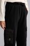 100% Cotton Barrel Fit Cargo Pocket Black Trousers for Boys I0677A826Au - 3