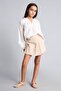 100% Cotton Flexible Waisted Gabardine Shorts Skirt for Girls A1927A823Au - 3