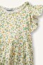 100% Cotton Patterned Ruffle Short Sleeve Dress Baby Girl H2176A526Sm - 2
