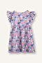 100% Cotton Patterned Ruffle Short Sleeve Dress Baby Girl H2176A526Sm - 7