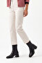 Women's Heeled Boots with Blunt Toe and Back Zipper, Nayis Black - 4