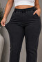 - Plus Size Stretch Fabric, Elastic Waist Jeans C636-Anthracite - 3