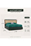 سرير من هاي بوينت بتصميم عصري مع ظهر مبطن بجلد ناعم, 224 × 300 سم باللون الأخضر & البيج - 3