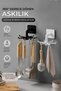 360 Degree Rotating Kitchen Bathroom Hanger with Adhesive No-Punching Hook for under Cabinet and Wall Hanging