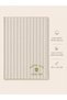 Matcha Latte & Croissant Embroidered Decorative Hand Towel Set of Two – 100% Cotton, Striped Linen Texture (30X45 cm) - 6