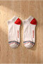 3 Pack Retro Men's Booties Socks White/Navy Blue/Grey - 4