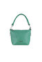 Green Dark Leather Women's Shoulder Bag - 2