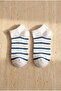 Men's 5-Piece Stripe Detailed Booties Socks - 4