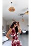 Red Patterned Viscose Jumpsuit - 6