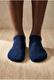 Men's Basic Dark Blue Step Socks - 2