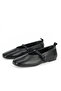 , Women's Genuine Leather Ballet Flats 1611022Z2755 Black - 7