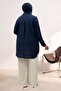 68065 Large Size Men's Collared Jacquard Strawberry Shirt - Navy Blue - 5