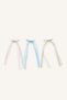 School Bowknot Gingham Ribbon Detailed 3-Piece Hair Clip for Girls I2706A8Ns - 4