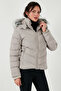 Regular Fit Detachable Hooded Inflatable Coat with Zipper Pockets Mont 497Di̇na - 2