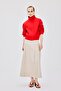 A-Line Regular Waist Gabardine Midi Skirt I3159Ax26Au