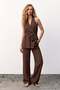 Lily Blouse - Brown - 2