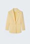 Linen Look Jacket - Yellow - 6