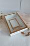 New Model LED Free 25x35 Cm White-bronze Photo Area Model Design Rose Box Memory Frame! - 2