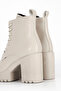 Jvl 207 Lace-Up Detail High Heel Boots-Nude-Leather - 4
