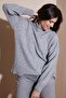 Premium Oversize Fit Turtleneck Soft Textured Knitwear Sweater Sweater 680Kz00469 - 2